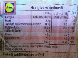 Pakirani miješani kruh 500 g