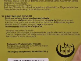 NuBake baklava pistachio 500 g