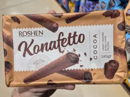 Cocoa crispy wafers Konafetto 140 g
