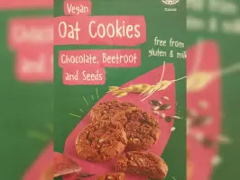Oat cookies chocolate beetroot and seeds 150 g