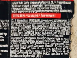 Noodle cup chili 63 g