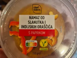 Namaz od slanutka i indijskih oraščića s paprikom 150 g