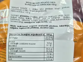 Blago gorka čokoladna srca 150 g