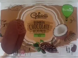 Ice cream Bombón chocolate negro con bebida de coco 240 g (4 x 60 g), 360 ml (4 x 90 ml)