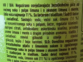 Cappy limunada s mentom 1,25 L
