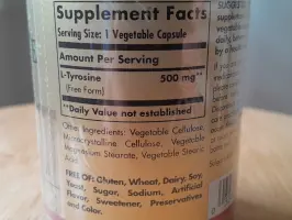 L-Tyrosine (500 mg) 100 capsules