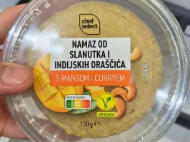 Namaz od slanutka i indijskih oraščića s mangom i curryjem 150 g
